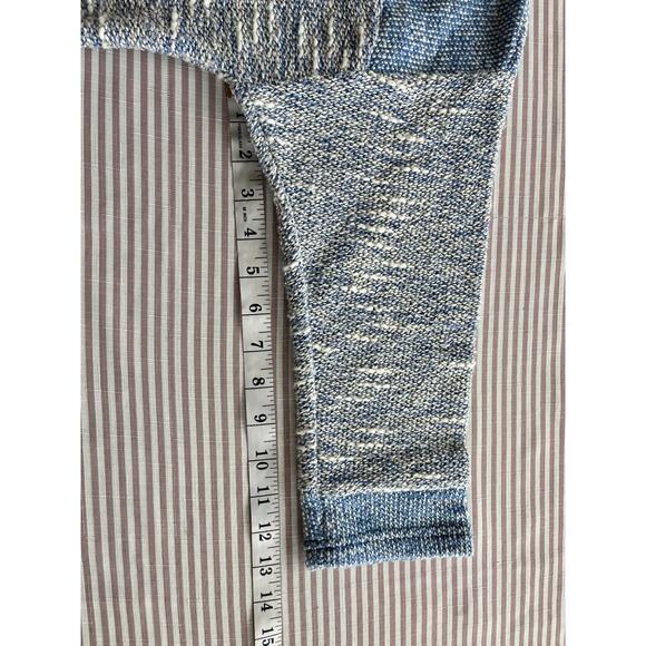 Ruby Rd Women's Petite M Blue Colorblock 3/4 Sleeve Knit Top spring casual - Picture 6 of 6